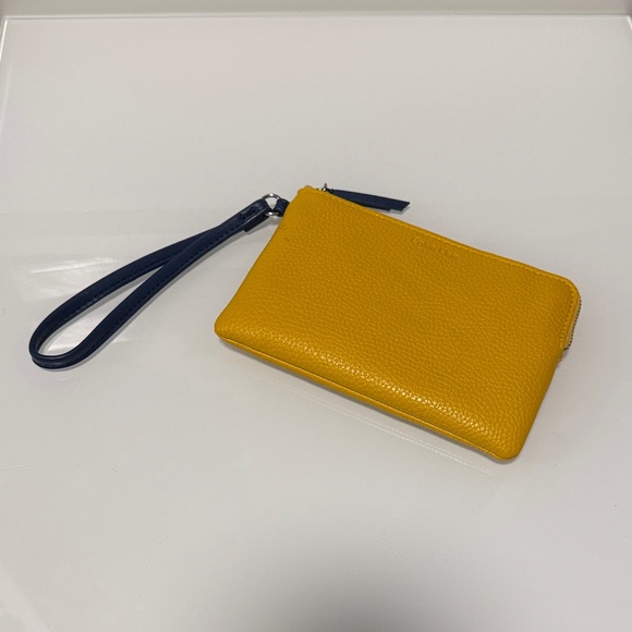 Calvin Klein Mustard Wristlet Clutch - Picture 3 of 6